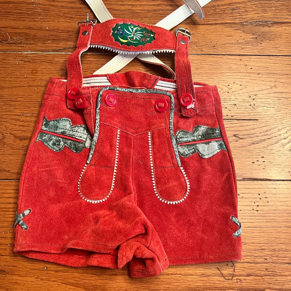 Authentic Swiss/German Lederhosen children’s size 2